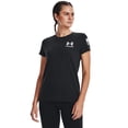 thumbnail image 1 of Camiseta Under Armour New Freedom Banner para mujer, color blanco y negro, 1 of 6