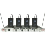 Nady 401X Quad LT Wireless Lavalier Microphone System Set E4