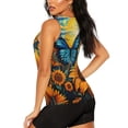 thumbnail image 3 of Lsque Colorful Cloud Butterfly Sunflower Printed Workout Tank Tops for Women, Athletic Sports Tank Tops, Compression Sleeveless Dry Fit Shirts,Sleeveless Yoga Shirt-X-Large, 3 of 9