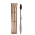 thumbnail image 3 of Bleeker and Rowe Biodegradable Eco-Friendly Toothbrushes - Individually Sealed - BPA Free Soft Bristles - Sustainable - Recycled Packaging (Pack of 100), 3 of 8