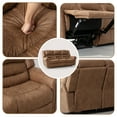 thumbnail image 4 of Bonzy Home Reclining Chair Sofa,3 Seats Recliner Couch Sofa with Overstuffed Arms and Back Living Room Furniture Sets, 4 of 7