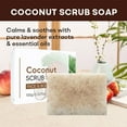 thumbnail image 7 of Coconut Oil Soap Bar, Exfoliating Body Scrub Bar - Moisturizing Body Soap for Men & Women – Organic Bath Soap with Vitamin E Nourished & Glowing Skin, 7 of 7