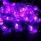 thumbnail image 1 of Cadena de luces de Halloween 10 pies 20 LED para decoraciones de Halloween Araña púrpura interior al aire libre Fokelyi LN-1458, 1 of 7
