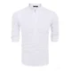 thumbnail image 4 of Camisas Cuello Mao Lino Hombre Casual Manga Larga Slim Fit, 4 of 7