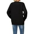 thumbnail image 4 of VISALY Pullover Crewneck Sweatshirt Tunic Sweatshirt Women's Probably Hungry Likely Deepy Cold Printed Hoodless Hoodie Casual Sweaters Hoodie for Women Pullover Women's Pullover Black L, 4 of 5