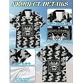 thumbnail image 3 of Japanese Dragon Sakura Hawaiian Shirt for Men, Button Down Summer Beach Short Sleeve, S-5XL, 3 of 4