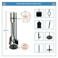 thumbnail image 2 of Minuteman International Neoclassic Fireplace Tools, Polished Chrome & Black, 2 of 5