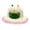 Pink, variant on Toddler Kids Straw Bucket Sun Hat, Cute Frog Crown 3D Eyes Wide Brim UV Protection Beach Hat for Baby Girls Outdoor Summer