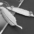 thumbnail image 5 of EHJRE Vintage Alloy Feather Leaf Shape Brooch Pin Wedding Corsage Breastpin, 5 of 7