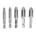 thumbnail image 4 of Juego de 5 extractores de tornillos de acero de alta velocidad niquelados para tornillos rotos, 4 of 12