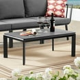 thumbnail image 5 of Modway Riverside Aluminum Outdoor Patio Coffee Table in Gray, 5 of 5