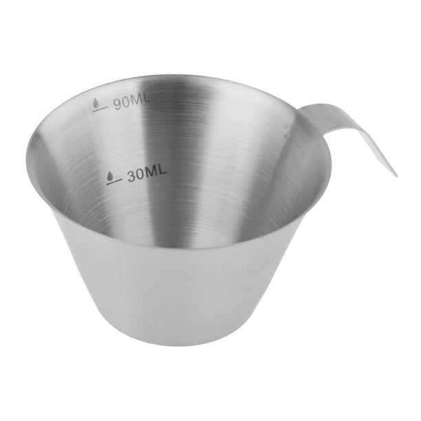 Taza medidora de espresso con escala, jarra reutilizable pequeña para café y leche, jarra para verter 100ml