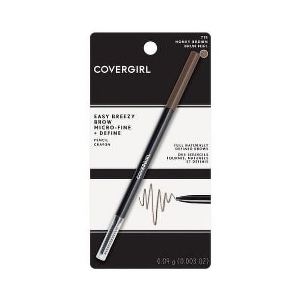 COVERGIRL Easy Breezy Brow Micro-Fine + Define Pencil, Honey Brown, 0.03 Pound (packaging may vary)