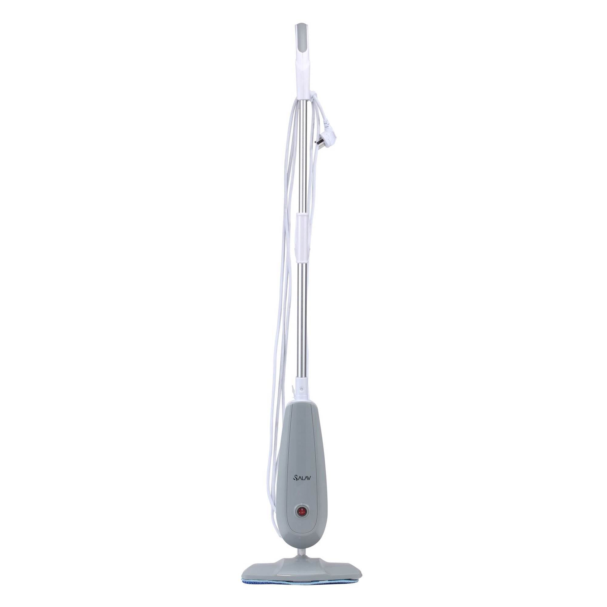 Salav Performance Series 1100 Watt Home Adjustable Electric Steam Mop, Gray