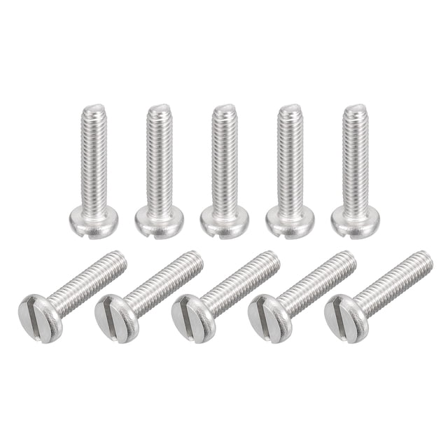 Vis de Machine en Acier Inoxydable 304 Lot de 10 M4x18mm Vis de Tête d'Entraînement à Fente
