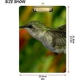 thumbnail image 3 of FMSHPON Humming Bird Clipboard Hardboard Wood Nursing Clip Board and Pull for Standard A4 Letter 13x9 inches, 3 of 7