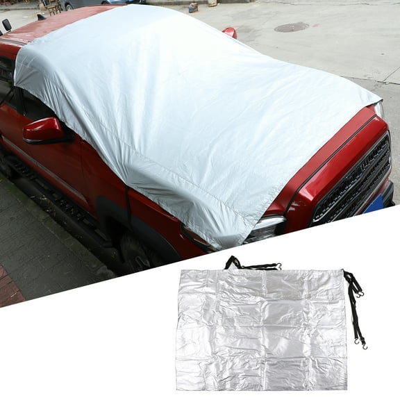 TINKI Windshield Snow Cover Compatible with Toyota Tacoma 2016-2022, Waterproof/Windproof/Dustproof/Sun Protection/Car Windshield Cover Winter Summer