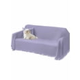 thumbnail image 2 of Pure Lavender Couch Cover Sofa Covers 3 Cushion Sectional Couch, Simple Solid Color Washable Sofa Covers Slipcover Sectional Sofa Cover, Furniture Protector 71"x150", 2 of 9