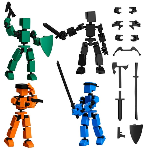 Set de figuras de acción Mini Titan T-13 Luck Dummy Robot 13