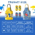 thumbnail image 3 of Neck Adjustable Kids Aprons for Painting,Sleeveless Waterproof Toddler Apron,Painting Cooking,with 1 Pcs Sleeves 2 Pcs Side Pockets,Feeding Unisex 4-12 Years Old, 3 of 9