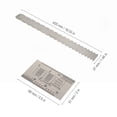 thumbnail image 1 of Sturdy Anti-Deformation String Action Ruler, Durable Guitar Neck Ruler, Stainless Steel For Guitar Player Guitar Maker, 1 of 8