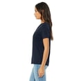 thumbnail image 3 of Bella  Canvas 6405 Missy Jersey Short-Sleeve V-Neck T-Shirt, L, Navy, 3 of 3