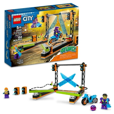 UPC: 0673419359337 | LEGO City The Blade Stunt Challenge 60340 Building Set (154 Pieces)