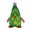 Green, variant on Green Green Christmas Tree Stuffed Ornament For Tree Decoration Holiday Plush Doll