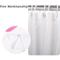 thumbnail image 6 of Pink Flamingo Shower Curtain, Funny Hot Pink Flamingos Girl''s Cute Bathroom Curtain for Bathtub Home Decor Waterproof Fabric Machine Washable with 12 Hooks,72"x84", 6 of 6