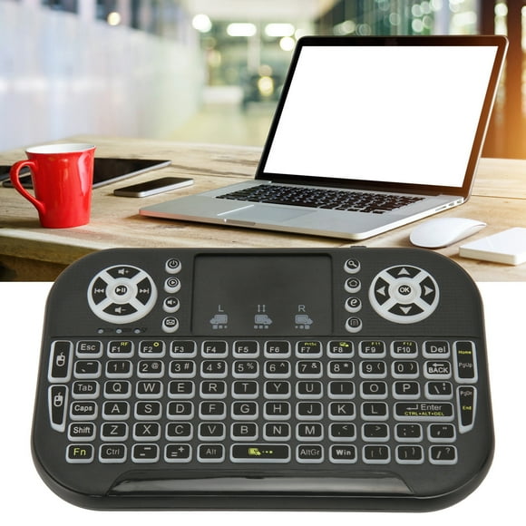 Mini Wireless Keyboard,  Keyboard Backlit Convenient ABS Mouse Button Multi Touch with Touchpad for Cellphone for Tablet