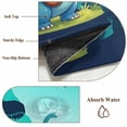thumbnail image 6 of Funny Dinosaur Area Rugs 4'x6', Washable Small Throw Rugs for Office Bathroom, Playing Guitar Palm Tropical Fern Silhouette Indoor Outdoor Rug Non-Slip Low Pile Carpet Runner Reversible Floor Mats, 6 of 8