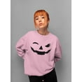 thumbnail image 2 of Evil Smile Halloween Graphic - Women's Sweatshirt, 2 of 4