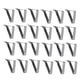 thumbnail image 2 of Table Cover Clamp, 24Pcs Wavy Design Stainless Steel Tablecloth Clips for Buffets for Restaurants for Parties for Families ANGGREK Otros, 2 of 8