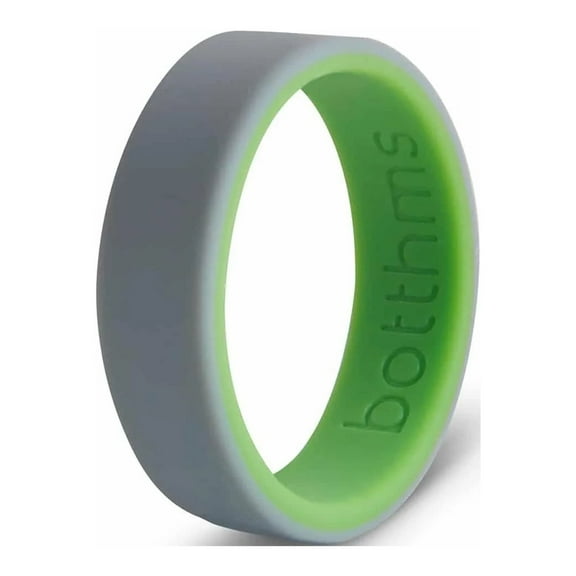 botthms Double Green Silicone Ring