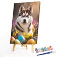 thumbnail image 3 of Kit Pintura Por Números Sobre Lienzo Arte Al Óleo Artesanal Imagen Perro Pared Del 40x60cm, 3 of 9
