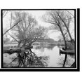 thumbnail image 2 of Historic Framed Print, The outlet of Lake Carsaljo [sic], Lakewood, N.J., 17-7/8" x 21-7/8", 2 of 9