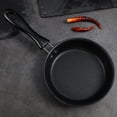 thumbnail image 5 of WEAVILUX Small Cast Iron Skillet for Eggs and Cooking, Black, Non-Stick Frying Pan, 1 Set, 5 of 6