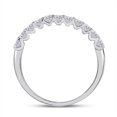 thumbnail image 3 of Solid 14K White Gold Real Natural Diamond Classic Wedding Band Anniversary Ring for Women 1/2 Carat - Size - 5.5 ( .49 Cttw ), 3 of 5
