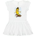 thumbnail image 3 of Inktastic Skateboarding Banana Funny Skater Girls Baby Dress, 3 of 5