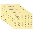 thumbnail image 1 of unbranded 7Ud Etiquetas Para Diapasón De Guitarra Amarillo Prácticas Para Uso Y Preciso, 1 of 6