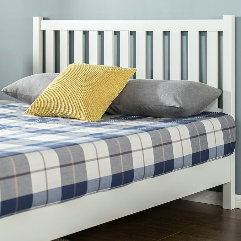 Zinus wen deluxe solid acacia wood platform bed deals