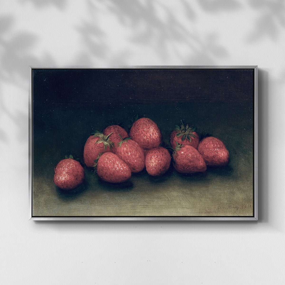 Vintage Botanical Print-XLVII By Wexford Home Framed in Silver Wood Gallery Wrapped Canvas 27 in. x 41 in.