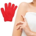 thumbnail image 2 of Exfoliating Bath Gloves Deep Cleansing Dual Texture Body Scrub Mitts for Dead Skin Removal Machine Washable with Hanging Loop for Shower Spa Massage and Dry Brushing for Women and Men, 2 of 4