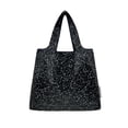 thumbnail image 3 of Wrapables Medium Foldable Tote Nylon Reusable Grocery Bag (Set of 2), Constellations, 3 of 6