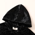 thumbnail image 5 of Toddler Baby Boys Girls Unisex Velvet Hooded Cape with Tie Front Closure for Festive Holiday Party Dress Up and Themed Outerwear Poncho 6-12 Months Jacket for Little Kids, 5 of 8
