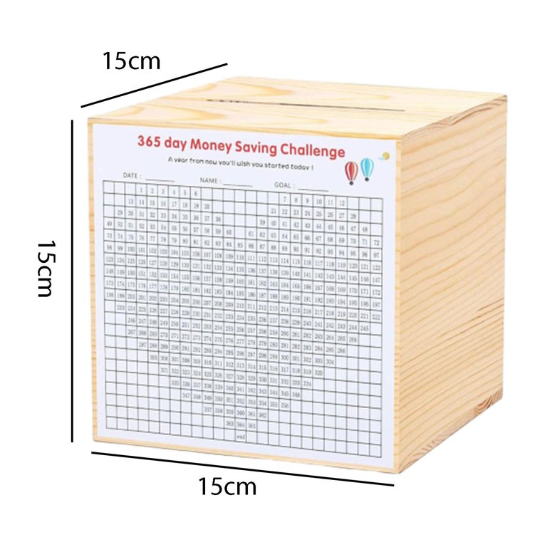 まる　100Days Saving Challenge Box　ハートクマ まる 100Days Saving Challenge Box ハートクマ 20 Dollar