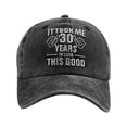 thumbnail image 1 of Washed Baseball Cap Embroidered Adjustable Unisex Sun Visor Hat for Outdoor Activities and Everyday Use, 1 of 3