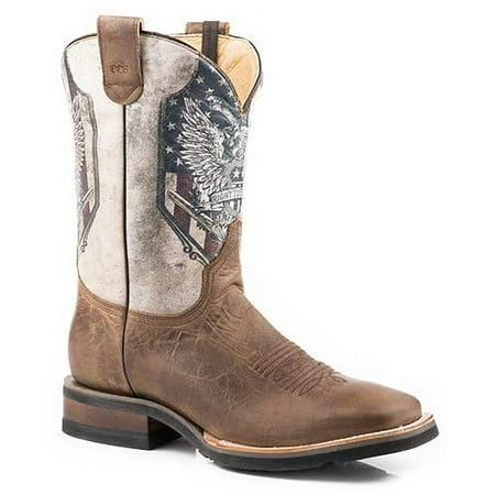 

Men s Roper 2nd Amendment CCS Leather Boots Handcrafted Brown