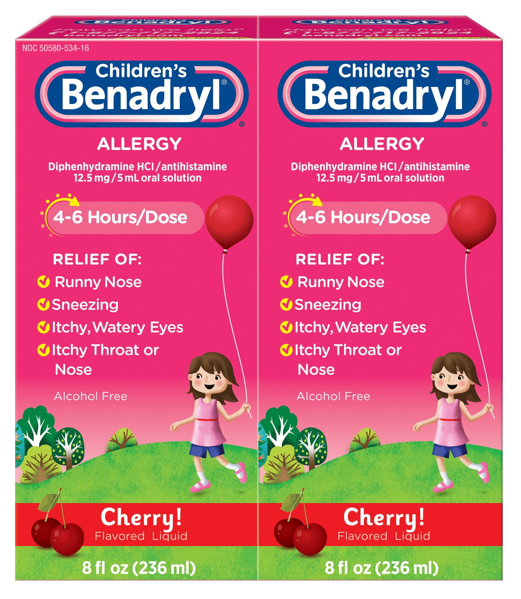 travel size children's benadryl liquid