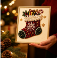 thumbnail image 5 of Christmas Pearl Art Kit with Frame, DIY Bead Painting Craft for Adults and Beginners, Holiday Home Wall Decor Set, Christmas Crafts for Indoor Holiday Decorating, 5 of 5